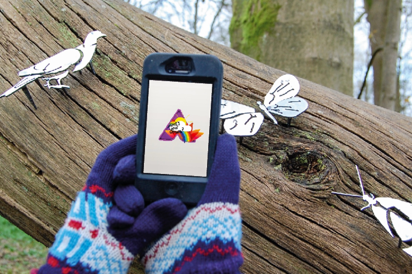 Augmented-reality app screenshot