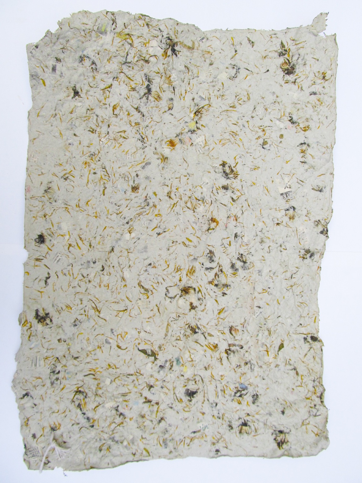 Handmade seed paper sheets